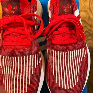 Adidas shoes, red,  men’s size 9-1/2. iexcellent condition